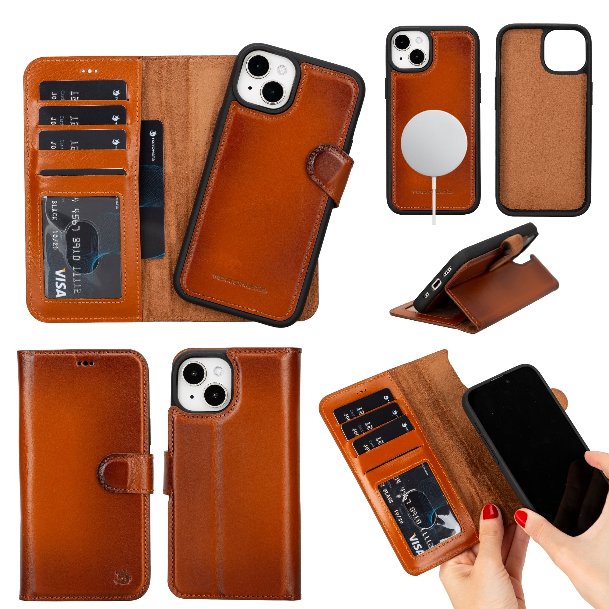 Casper Leather iPhone 14 Wallet Case | MagSafe-6