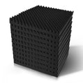 NNEDSZ 20pcs Studio Acoustic Foam Sound Absorption Proofing Panels 50x50cm Black Eggshell-0