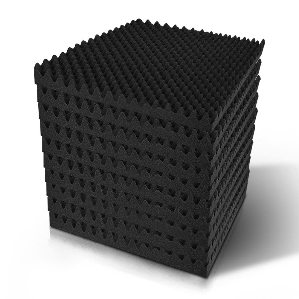 NNEDSZ 20pcs Studio Acoustic Foam Sound Absorption Proofing Panels 50x50cm Black Eggshell-0
