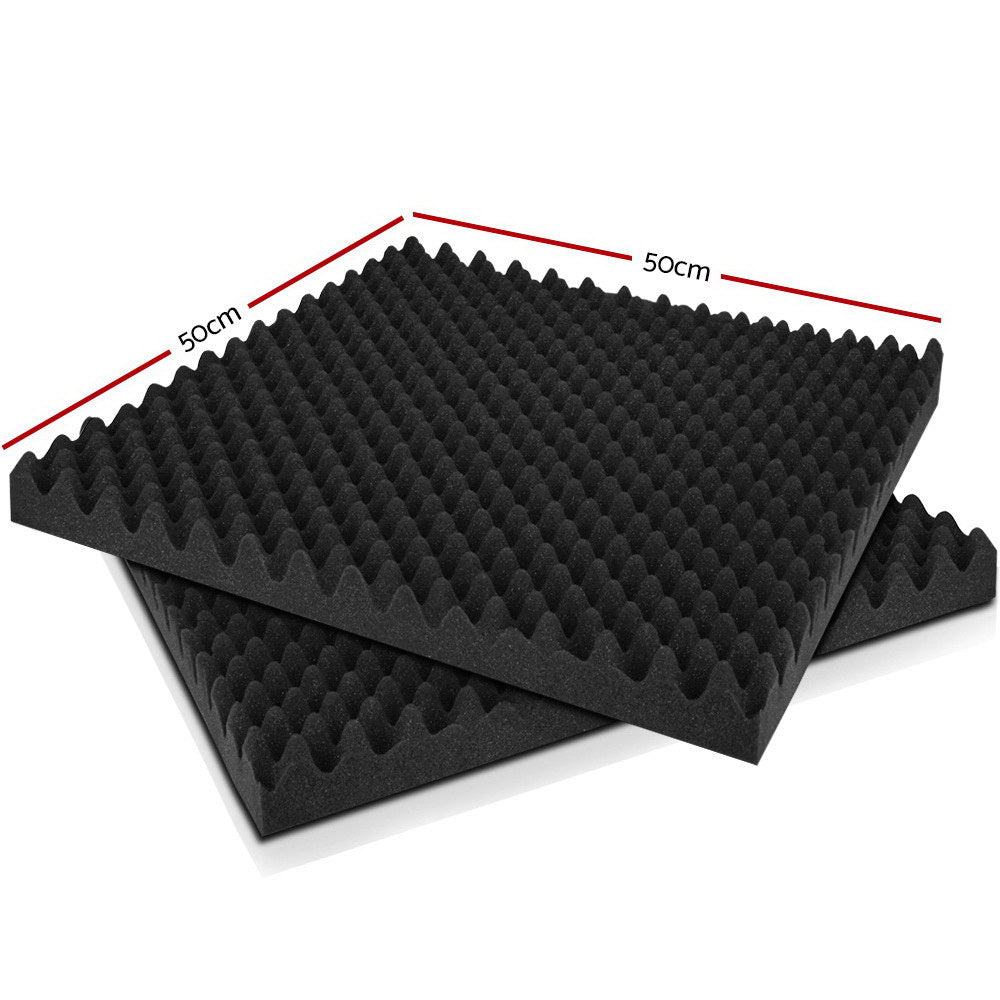 NNEDSZ 20pcs Studio Acoustic Foam Sound Absorption Proofing Panels 50x50cm Black Eggshell-1
