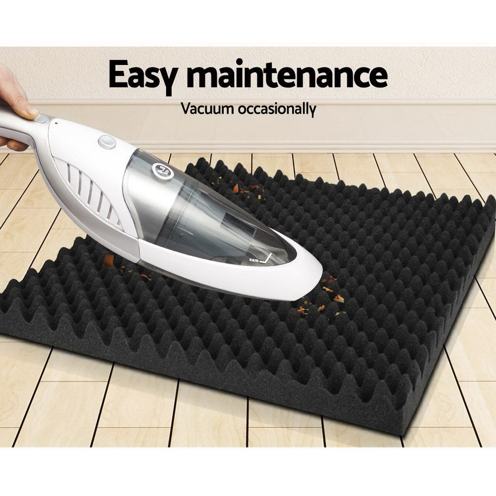NNEDSZ 20pcs Studio Acoustic Foam Sound Absorption Proofing Panels 50x50cm Black Eggshell-4