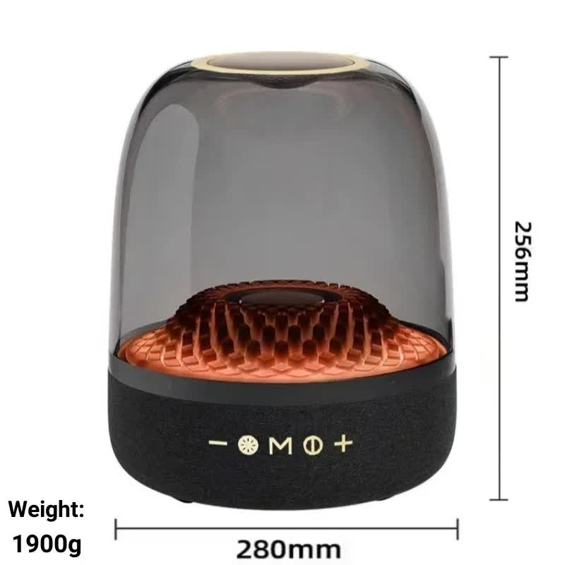 NNEDSZ LP90 Black 360° Bluetooth Home Theater Speaker With One Microphone - LED Light Effect, 120W Surround Sound-3