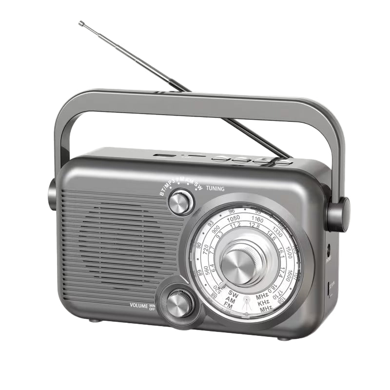 Portable AM/FM/SW Radio with USB & TF Playback-0
